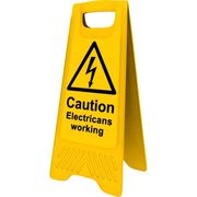 Heavy Duty A-Frame 'Caution Electricians Working'